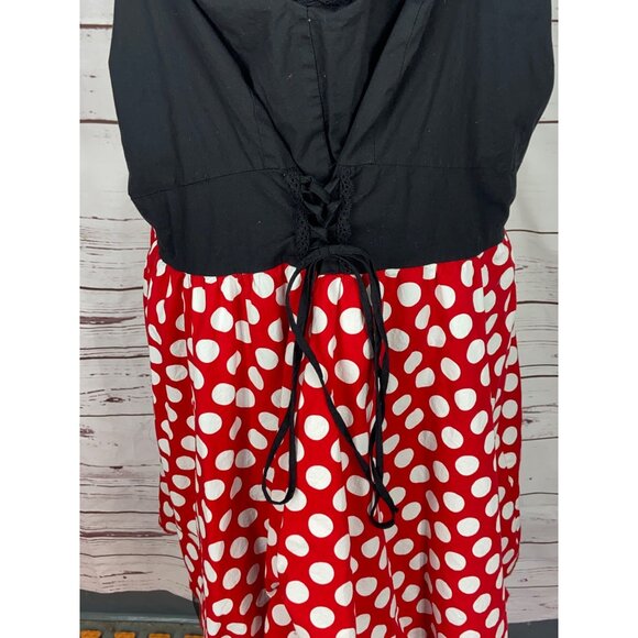 Torrid Minnie Mouse Red Polka Dot Ladies Dress Halloween Costume Size 30 - Picture 5 of 7